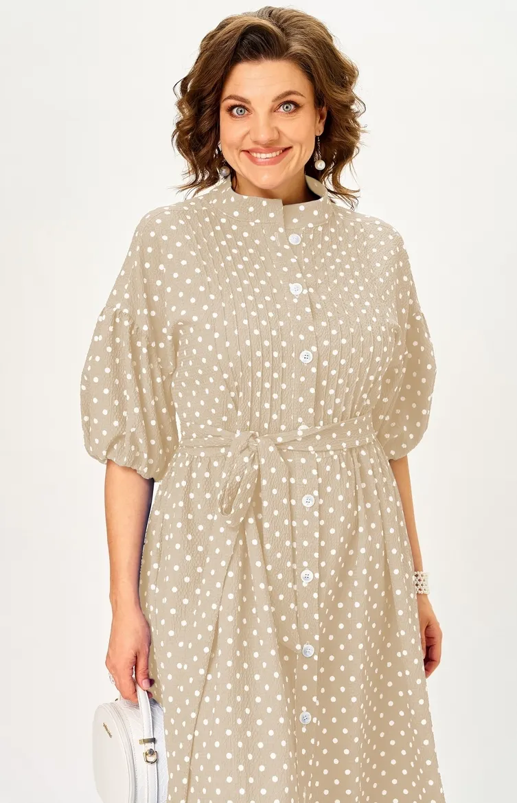 Dress Milora #1451 bezhevyj v gorox