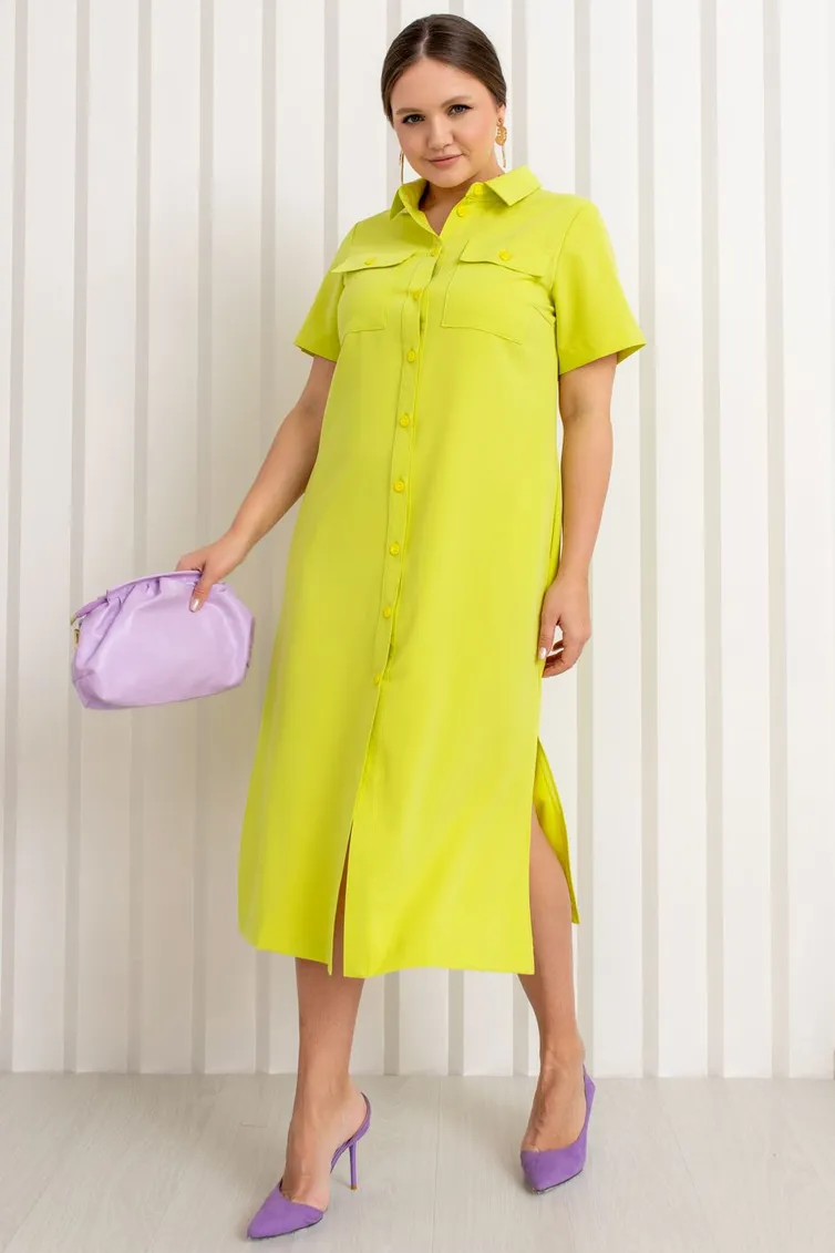 Dress TOOK A LOOK & Angelika #A-352 salatovyj