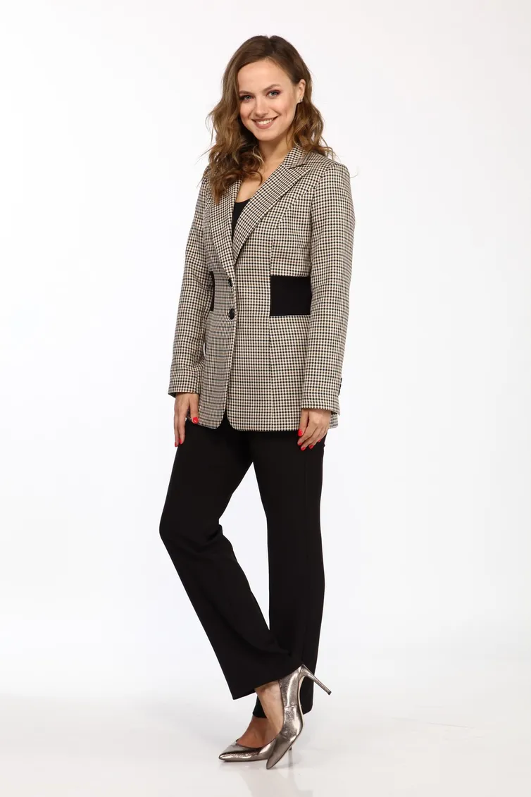 Zestaw Vilena-fashion #736 gusinaya lapka+chernyj