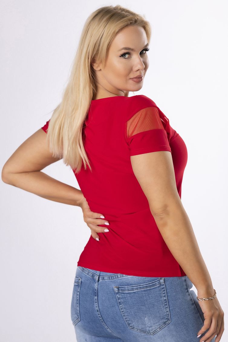 Blouse nika.pl #07084 Malaga krasnyj
