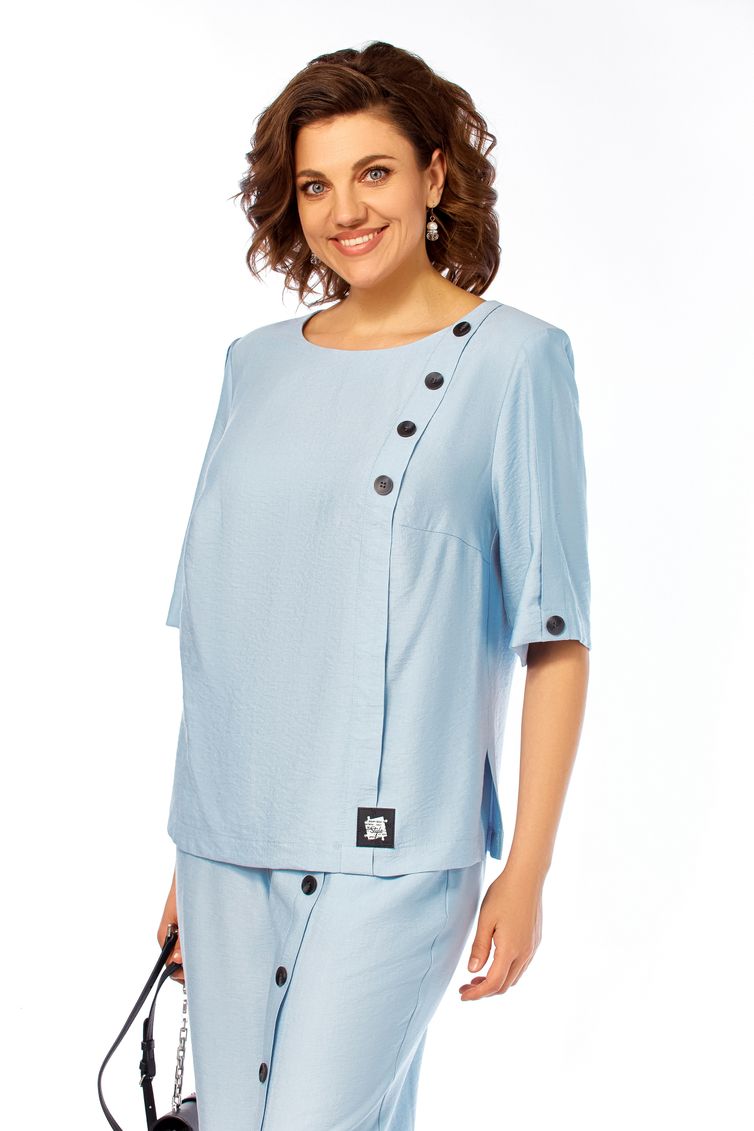 Костюм Ольга Стиль арт. С1022 голубой