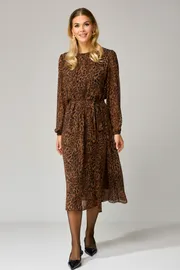 Sukienka GIZART #5103 leopard