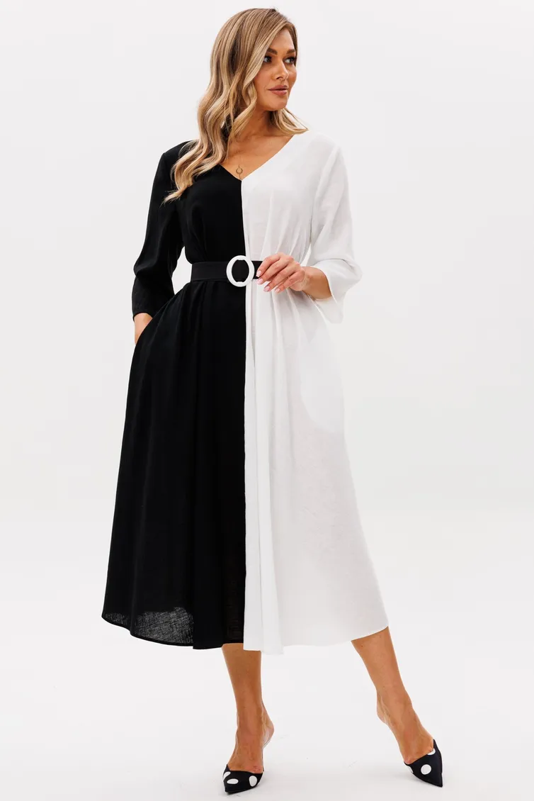 Dress Anastasia #1243.1 cherno-belyj
