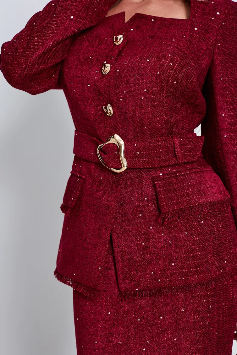 Garnitur Golden Valley #6797 bordovyj