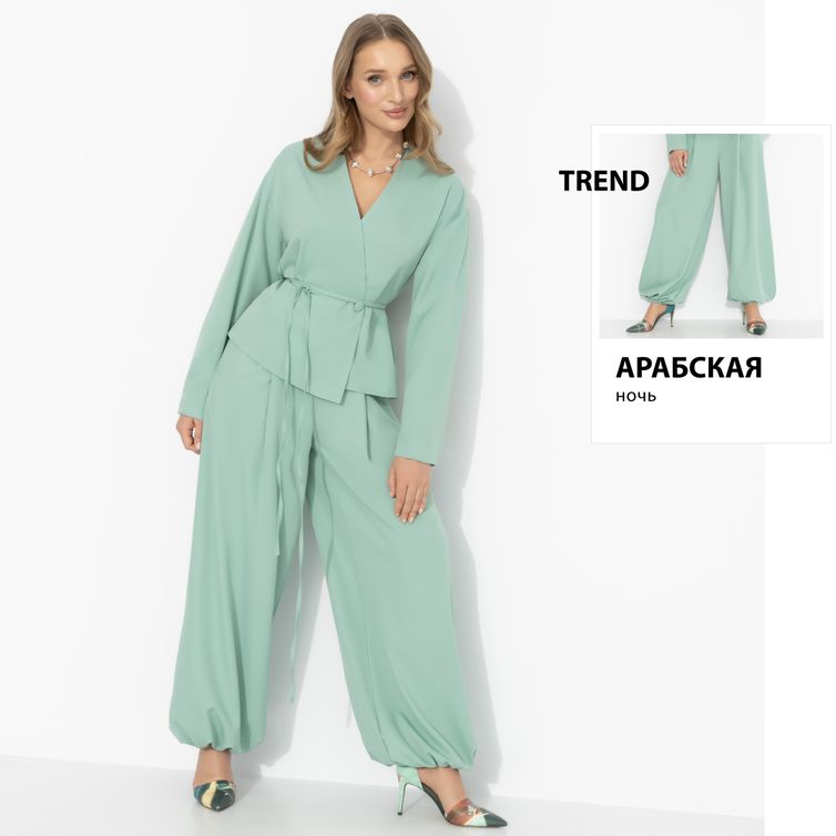 Костюмы, комплекты CHARUTTI арт. Стиль говорит (2 в 1, мята)