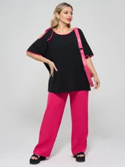 Bluzka DORA plus #0324-1 chernyj nyud