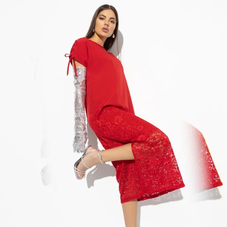Sukienka CHARUTTI #Roskosh izyashhestva (passion red)