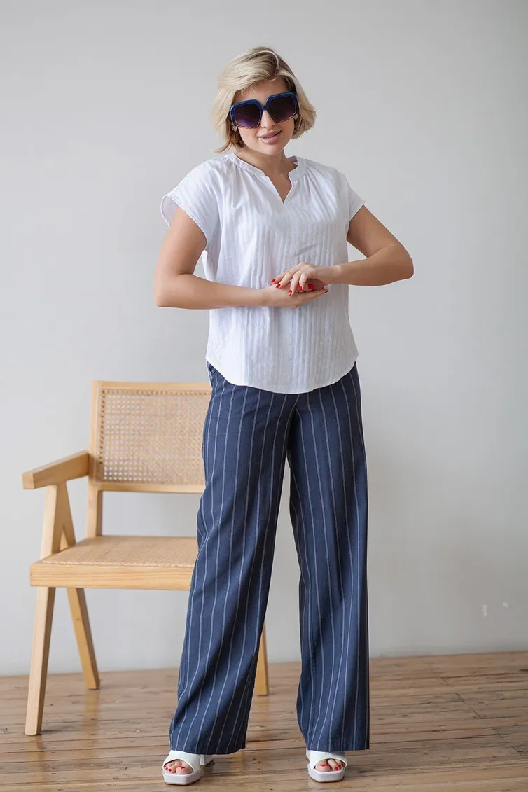 Blouse TOOK A LOOK & Angelika #MD-221 belyj
