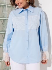 Блузка Anastasia MAK арт. 1352 голубой