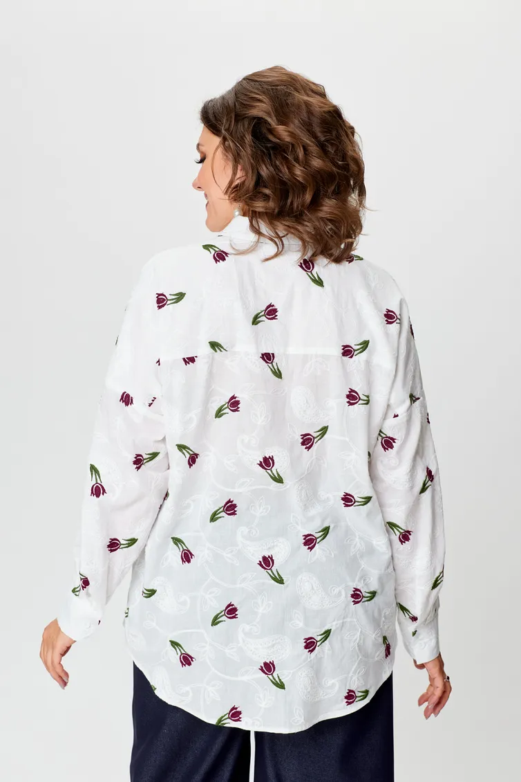 Рубашка Michel Chic арт. 784 тюльпаны