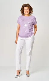 Spodnie Rumoda 2296 belyj