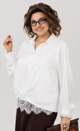 Рубашка Anelli Laurel 1663 перламутровая жемчужина