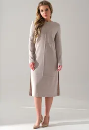 Sukienka Galean Style #928 bezhevyj