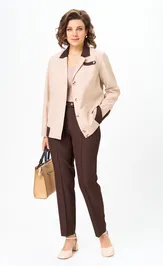 Garnitur Vilena-fashion 1144 bezh+shokolad
