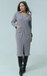 Dress Ma Cherie 4033 sero-fioletovyj