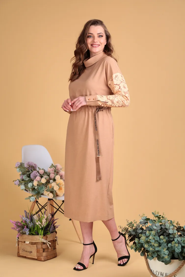 Sukienka SandyNA #130116 oxra