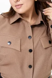 Sukienka Ava fashion #M-160 kapuchino