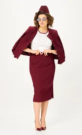 Garnitur Vilena-fashion 1126 burgundi