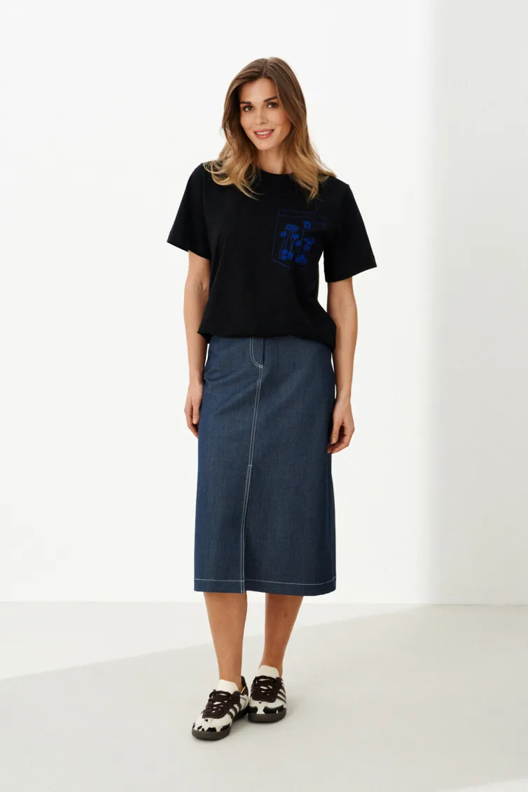 T-Shirt Panda #129044 chernyj