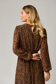 Sukienka GIZART #5103 leopard