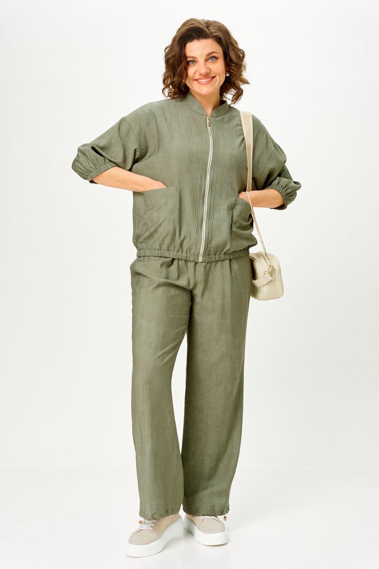 Suit Vilena-fashion #1173 xaki