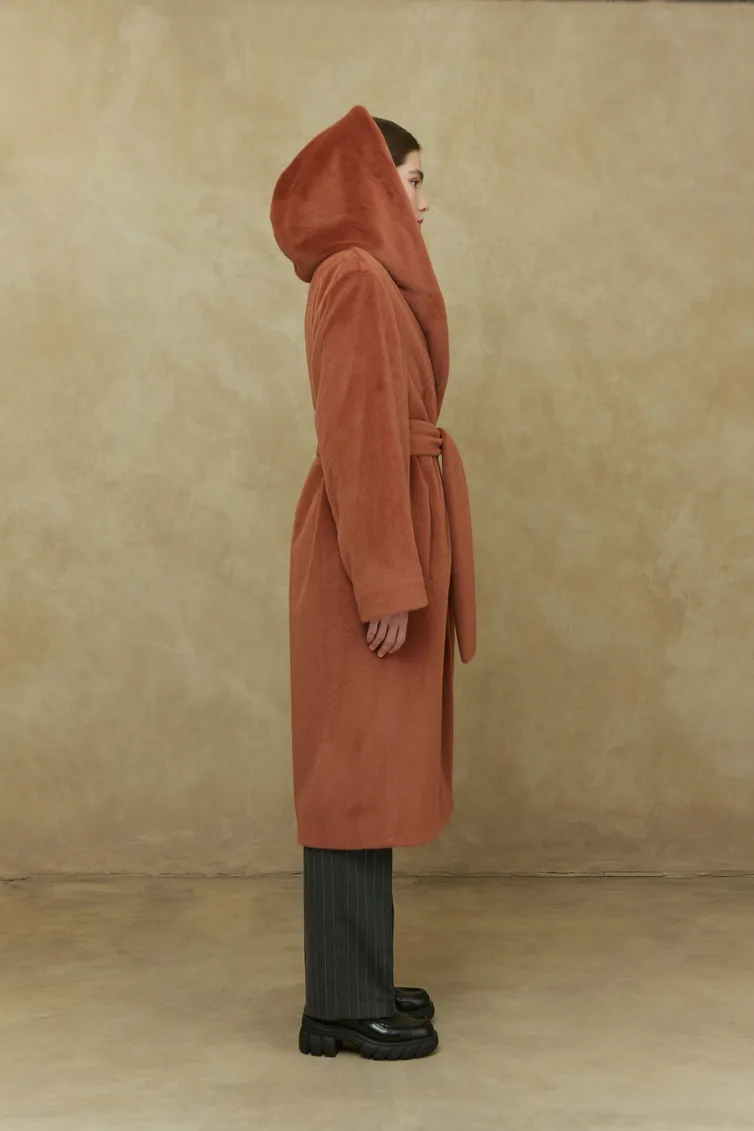 Пальто Elema арт. 1-192 терракот 170