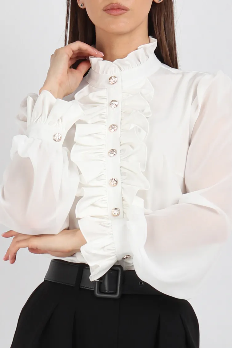 Blouse VIZAVI #750 molochnyj