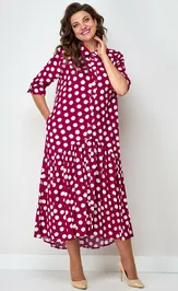 Dress Соломея Люкс 926/1 malinovyj
