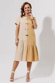 Платье Galean Style арт. 968 беж+песоч