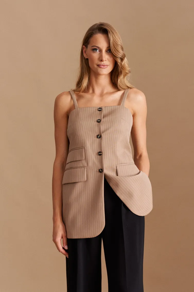 Waistcoat Elletto Life #3768 bezh