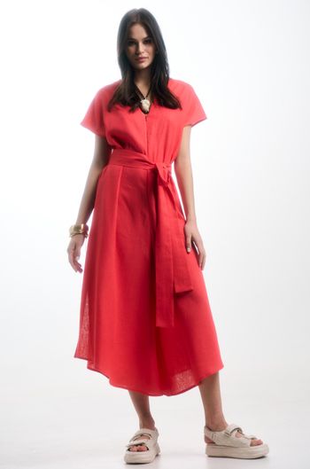 1109 Лима комбинезон коралл