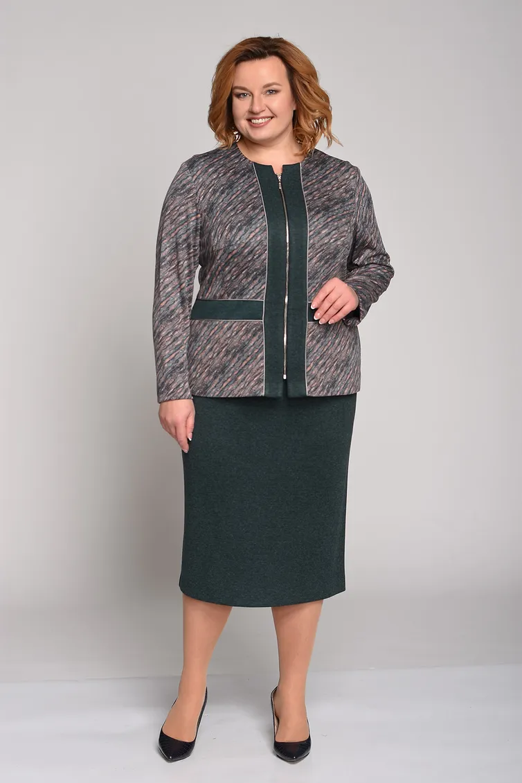 Костюм Lady Style Classic арт. 1647 зел