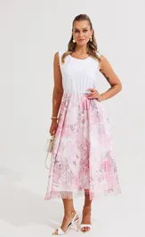 Zestaw Anastasia 1375 belyj+korall