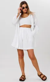 Shorts Ma Cherie 7001 belyj
