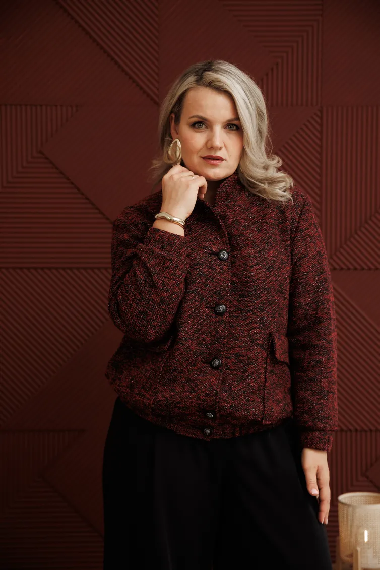 Żakiet Anastasia #1410 bordo