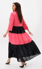 Dress Anastasia 1241 rozovo-chernyj