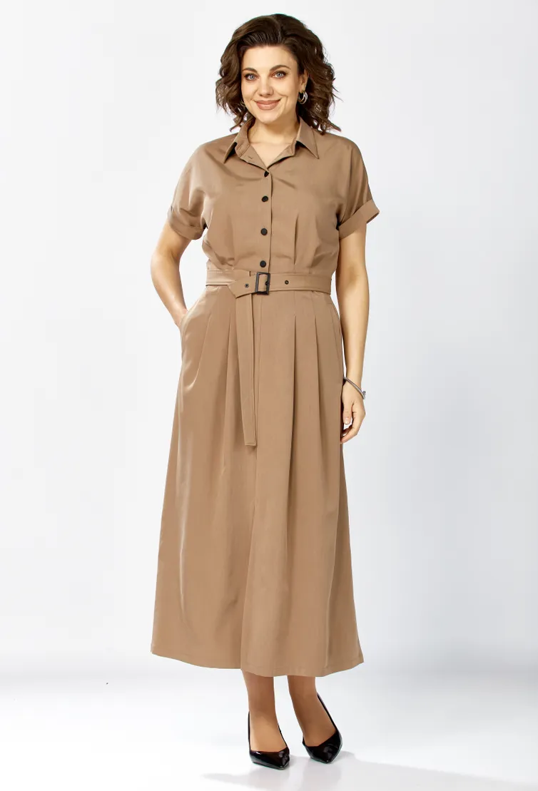 Dress Rishelie #1027 bezh