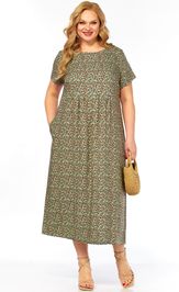 Dress LadyThreeStars 2682 myatnyj print