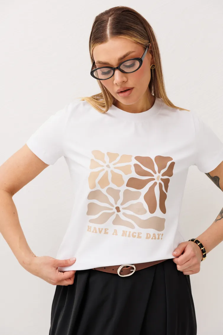T-Shirt Fantazia Mod #5478 belyj