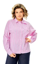 Blouse Michel Chic 798 poloska lilovaya