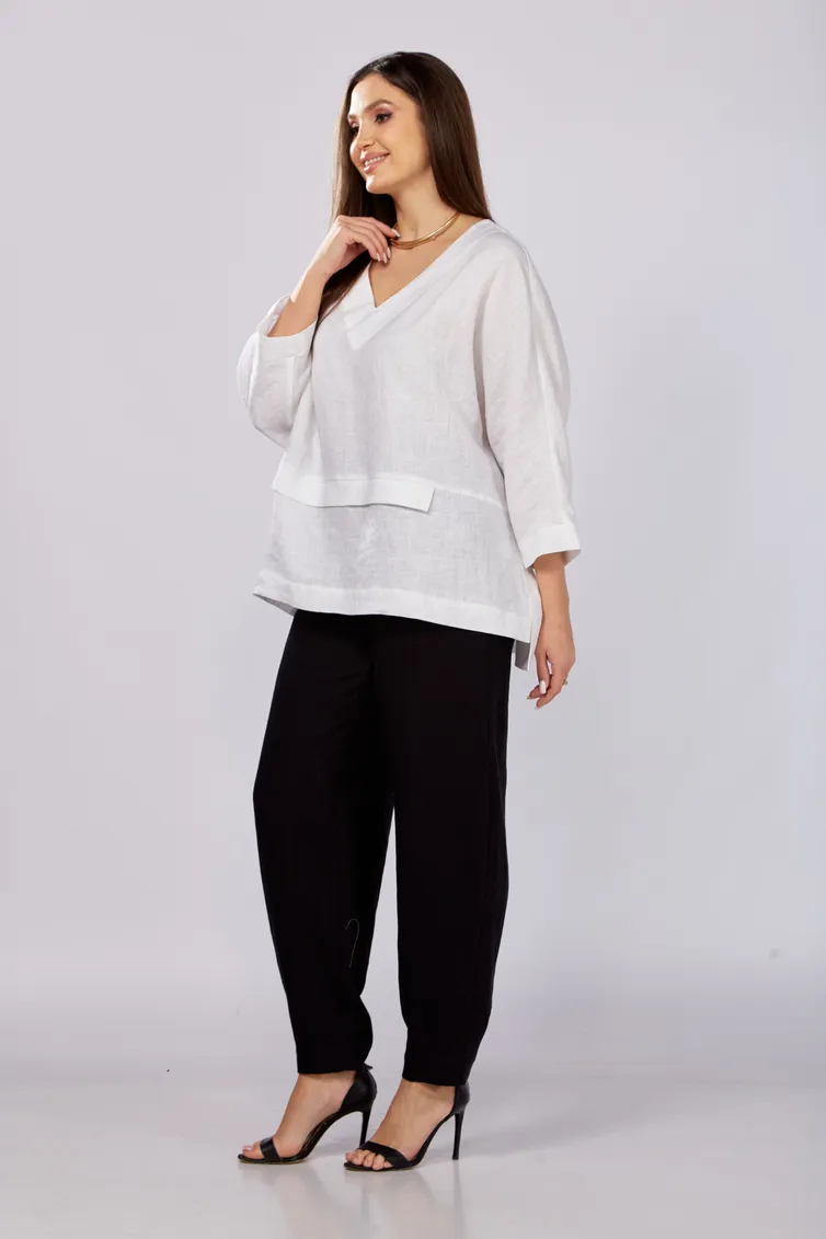 Bluzka MALI #625-057 belyj