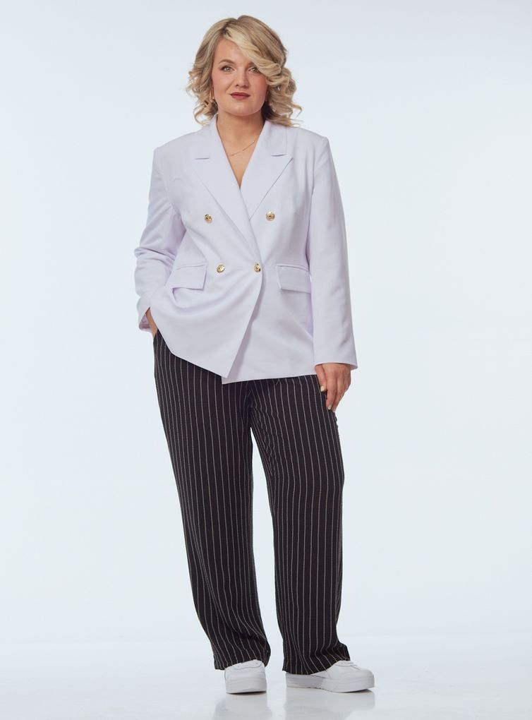 Костюм OVERYOU арт. 247 белый с черно-белым