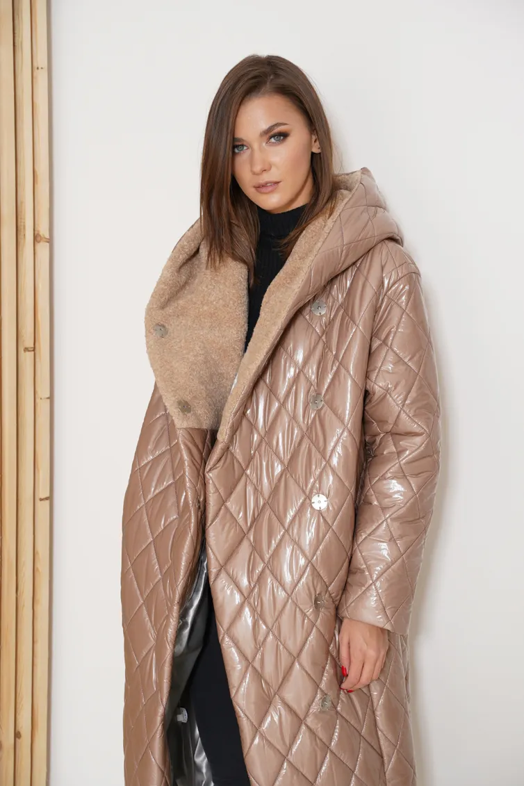 Coat Fantazia Mod #3779 bezh