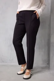 Брюки BegiModa арт. 6078 чёрный баклажан