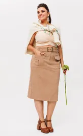 Юбка Anelli Laurel 1193 туман в пустыне