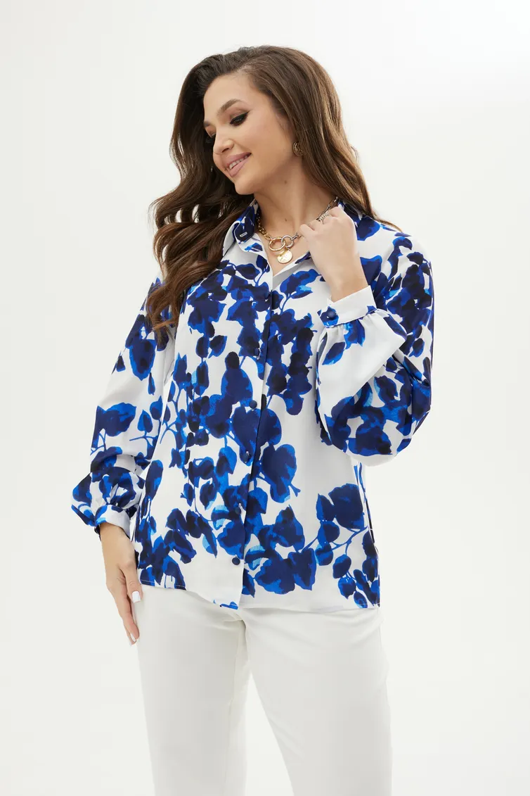 Bluzka MALI #623-074 golubye cvety