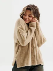 Cardigan Anelli Laurel #1661 bezhevyj pushistik