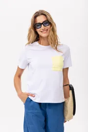 T-Shirt Romgil #RP0132-XL4 belyj, svetlo-zheltyj