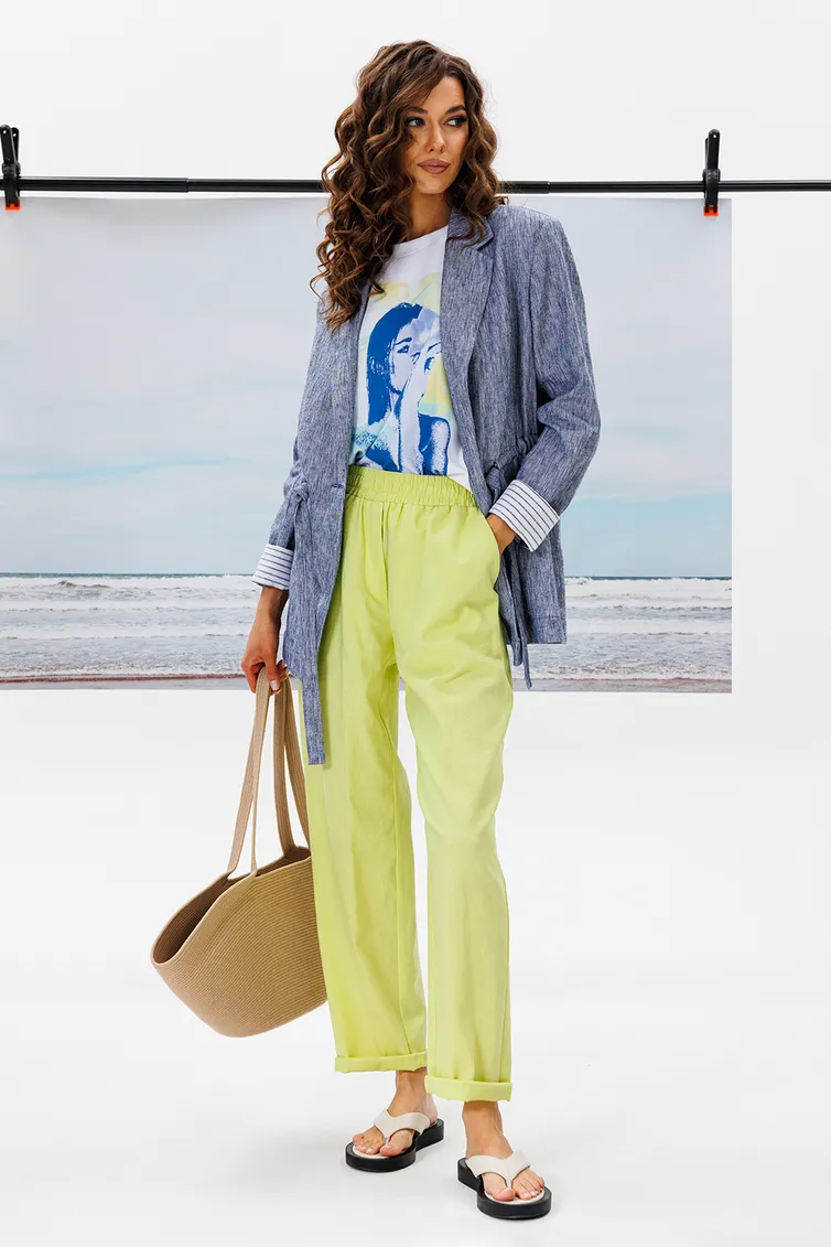 Spodnie Buter New #2824 limon