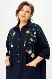 Платье SOVA арт. 11318 синий